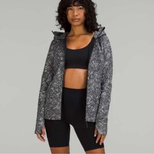 Lululemon Scuba Full-Zip Hoodie Offbeat Alpine White Black Jacket